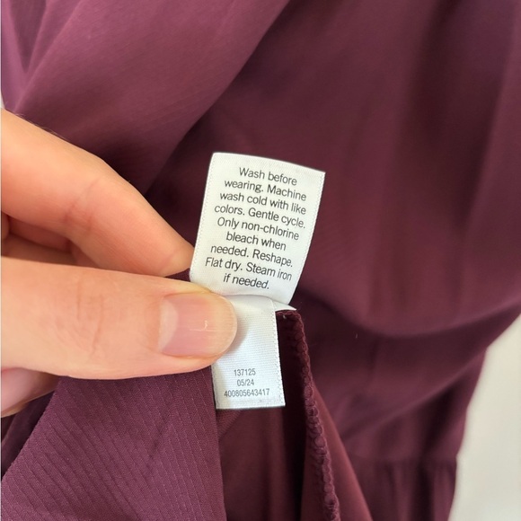 NWT Nine West Burgundy Square Neck Mini Dress - Picture 6 of 11